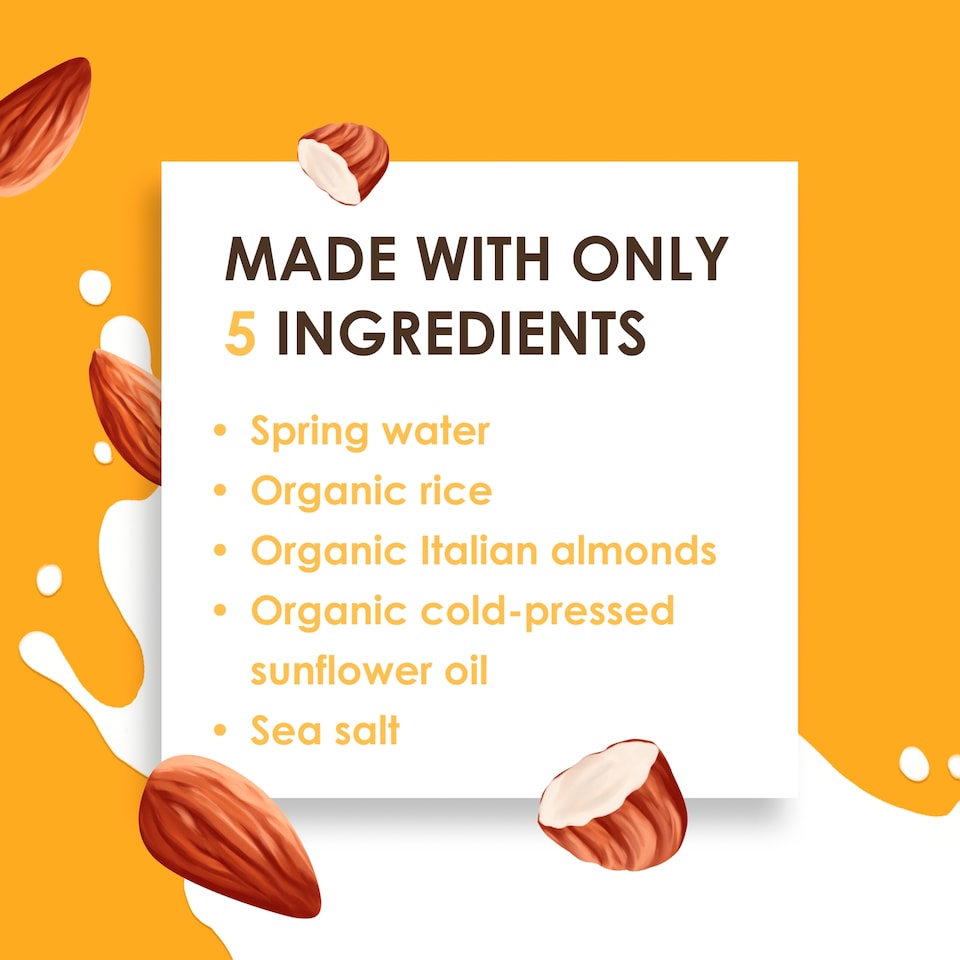 image 1 of Rude Health Organic Almond Longlife Dairy Free Drink 1L