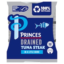 Princes Drained Tuna Steak In Spring Water 3X110g