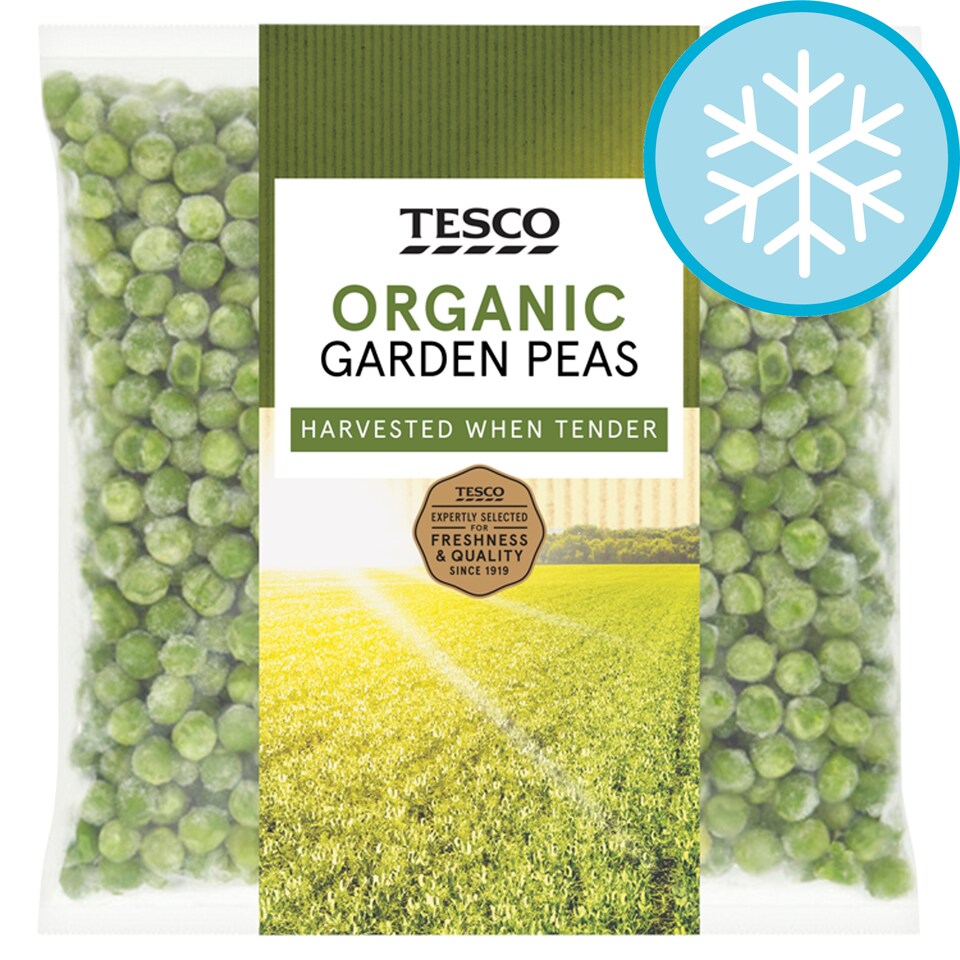 Tesco Organic Garden Peas 500G