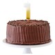 image 2 of Ginger Ray Shimmer Gold Number 1 Candle