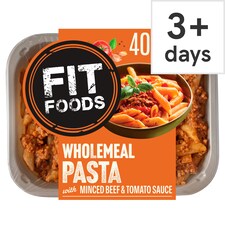 Fit Foods Wholemeal Pasta Minced Beef And Vegetable Sauce 400G