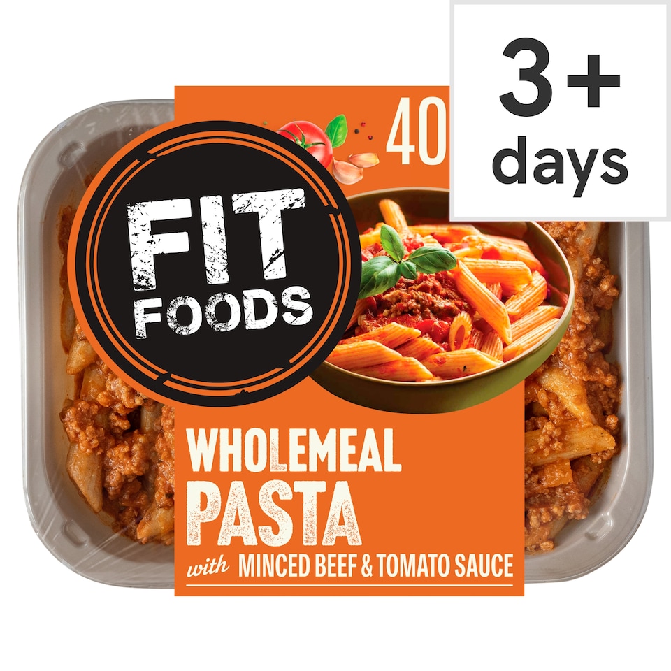 Fit Foods Wholemeal Pasta Minced Beef And Vegetable Sauce 400G