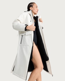 F&F Active EVERYWEATHER 3 in 1 Waterproof All Weather Robe in Cream