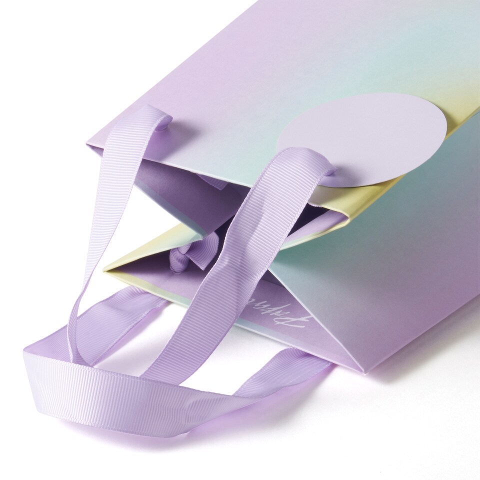 image 1 of Paperchase Ombre Bottle Gift Bag