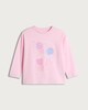 image 4 of F&F Girls Pure Cotton Lollipop Print Long Sleeved Top in Pink