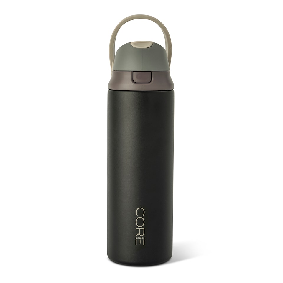 image 1 of Core Kitchen Black Hydra Dual Function Water Bottle 710ml