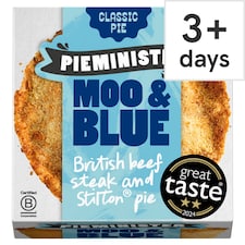 Pieminister Moo & Blue Pie with British Beef Steak & Stilton 255G