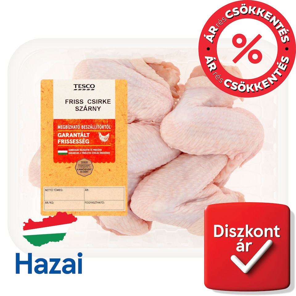 Tesco friss csirke szárny 600 g