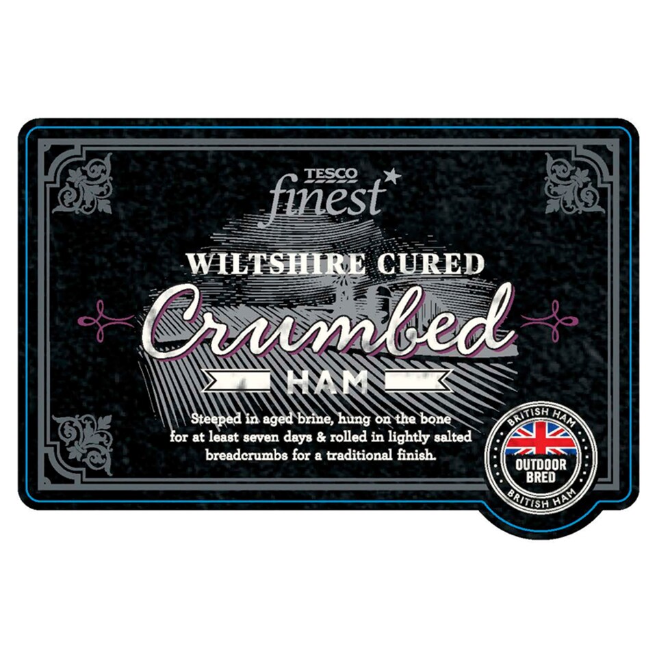 Tesco Finest Crumbed Wiltshire Cured Ham 120G