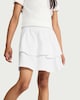image 2 of F&F Girls Cotton Rich Tiered Skirt in White