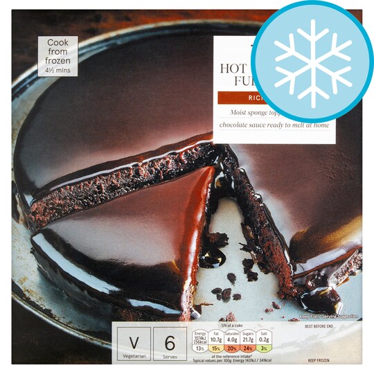 Tesco Hot Chocolate Fudge Cake 450G Tesco Groceries