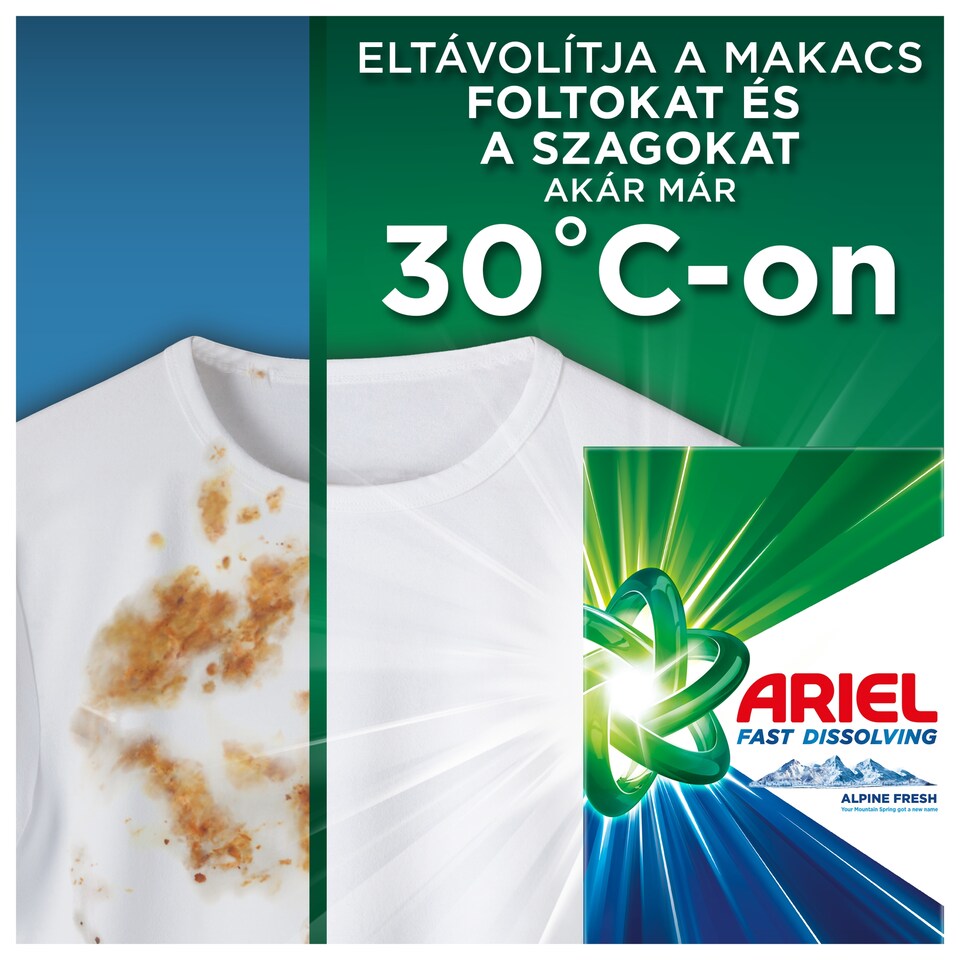 image 1 of Ariel Washing Powder 1.1kg, 20 Washes, Alpine Fresh