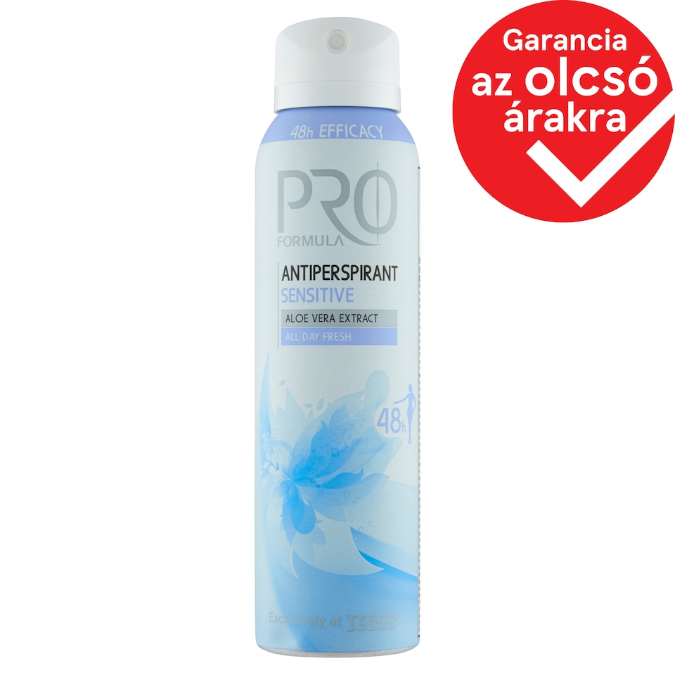 Tesco Pro Formula Sensitive izzadásgátló dezodor nőknek 150 ml