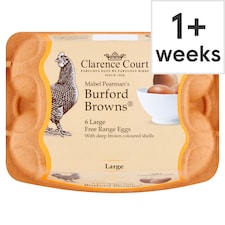 Clarence Court Burford Brown Large Free Range Eggs 6 Pack