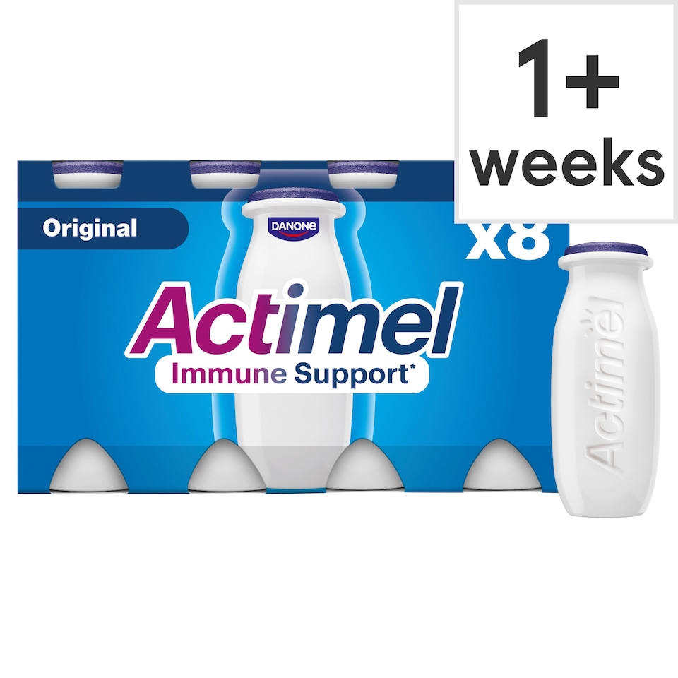 Actimel Original Immunity Live Yoghurt Drink Multipack 8x100g