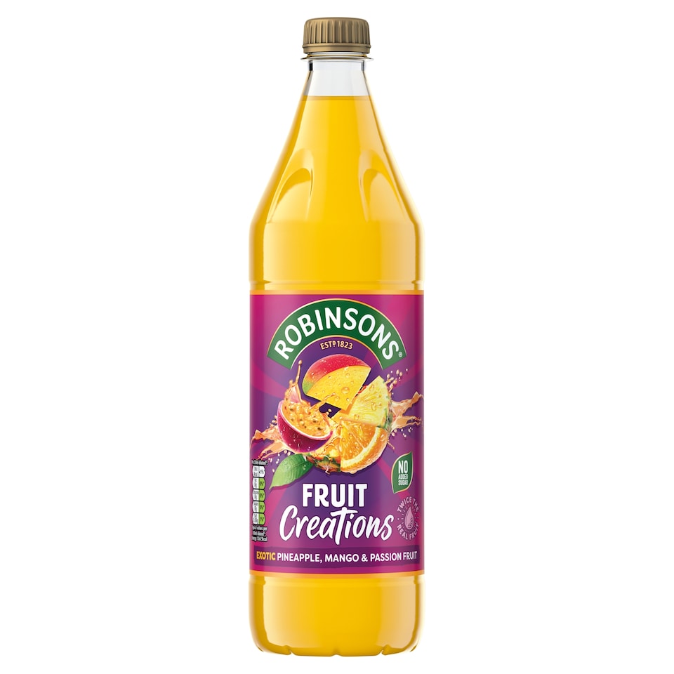 Robinsons Creations Pineapple, Mango & Passion Fruit Squash 1L 