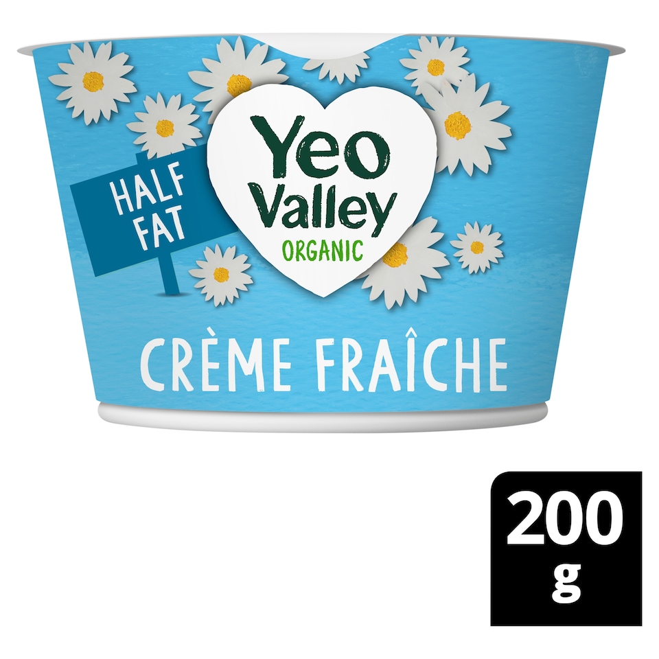 Yeo Valley Organic Half Fat Creme Fraiche 200G