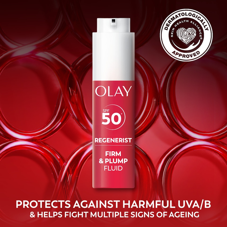 image 1 of Olay Regenerist SPF 50 Firm and Plump Fluid 50ml