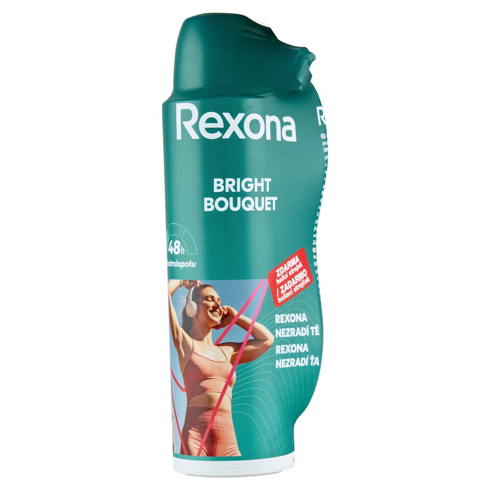 Obrázek 1 pro produkt Rexona Bright Bouquet Antiperspirant Sprej 150ml se žiletkou