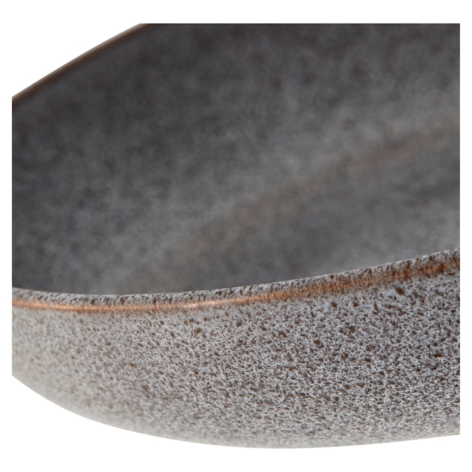 image 1 of F&F Home Muse Grey Pasta Bowl 