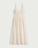 image 4 of The F&F Edit Pure Cotton Embroidered Patchwork Midi Dress in Cream