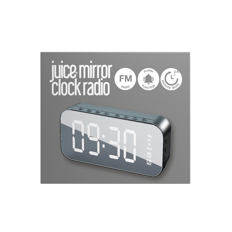 Juice Mirror Clock Radio