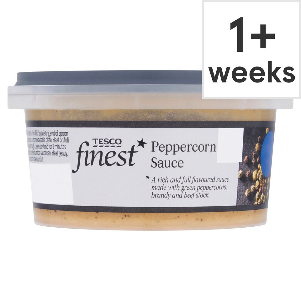 TESCO FINEST PEPPERCORN SAUCE 180G Tesco Groceries
