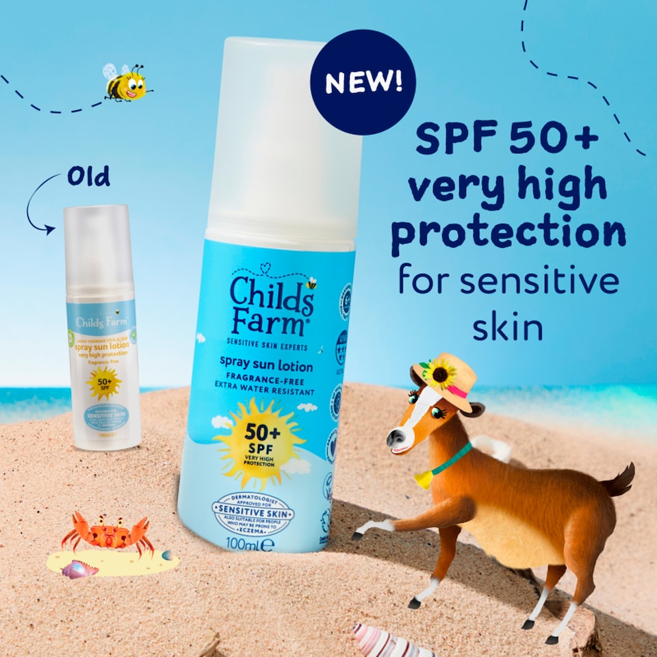 image 1 of Childs Farm SPF50+ Sun Spray Fragrance-Free 100ml