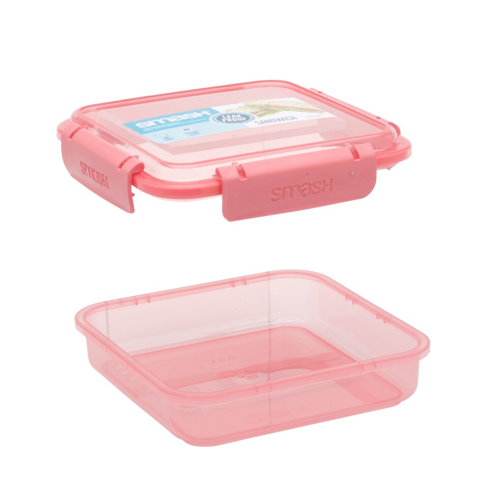 image 1 of Smash Pink Sandwich Box 500Ml 