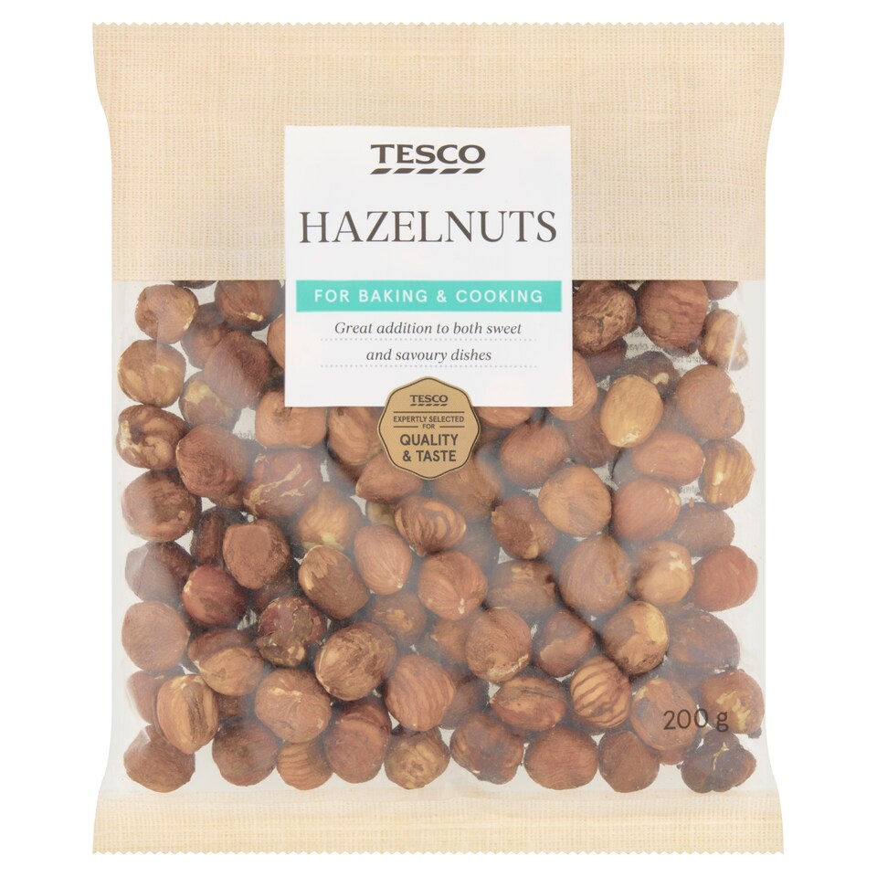 Tesco Hazelnuts Kernels Unblanched Unroasted 200g