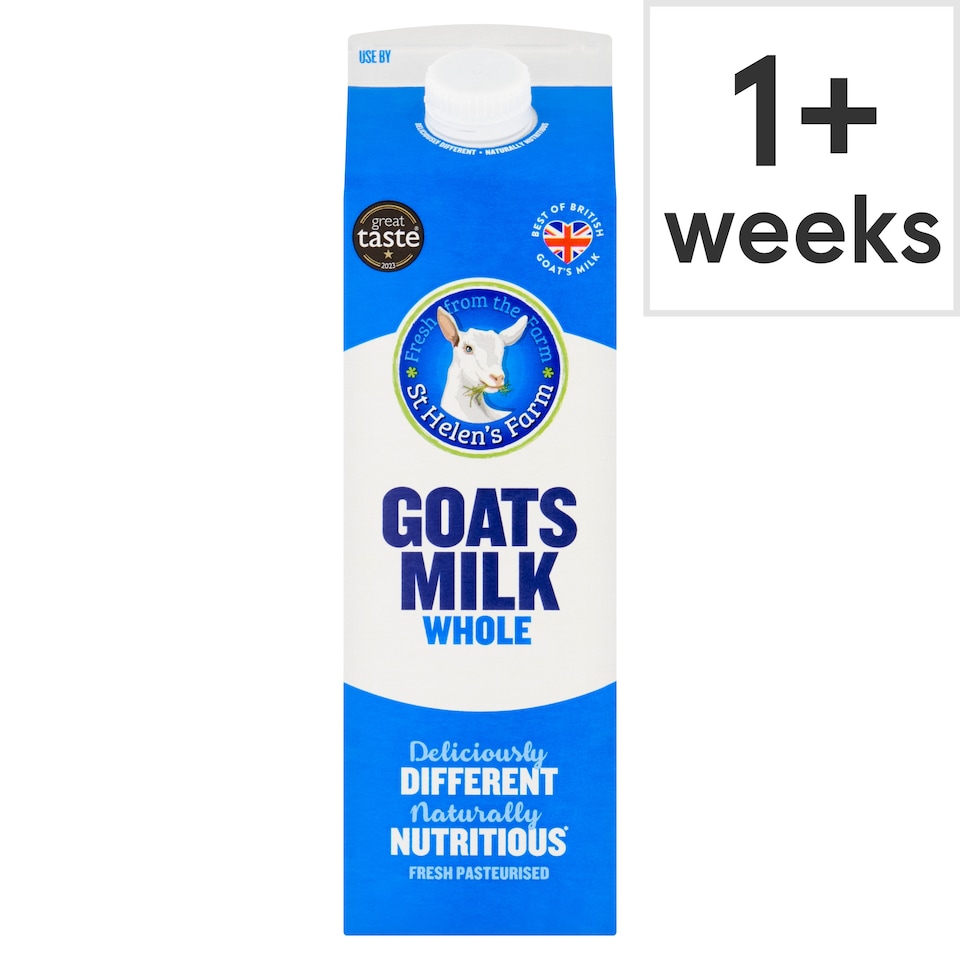 image 1 of St Helen's Fresh Whole Goats Milk 1 Litre