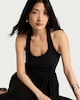 image 1 of F&F Halter Neck Maxi Dress in Black
