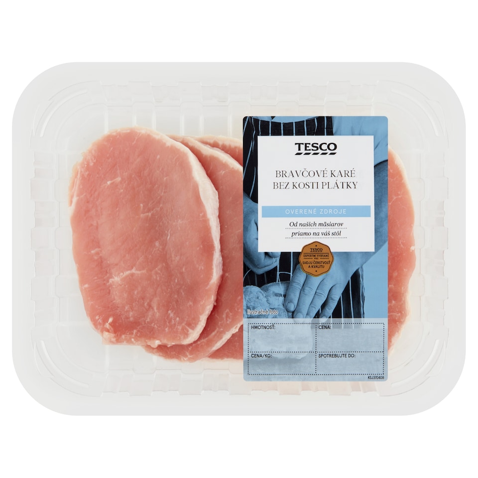 Tesco Boneless Pork Loin Slices 0.360 kg