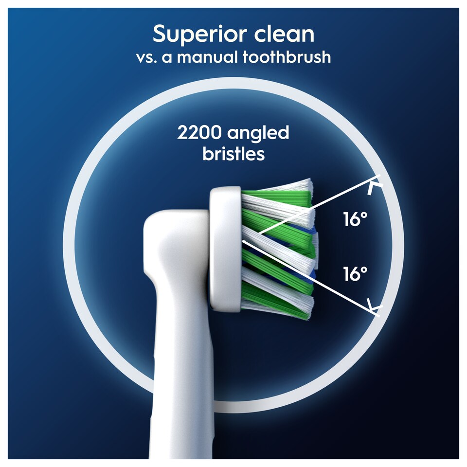 image 1 of Oral-B Pro C/Act Electric Replacement White Toothbrush Heads 5 Pack
