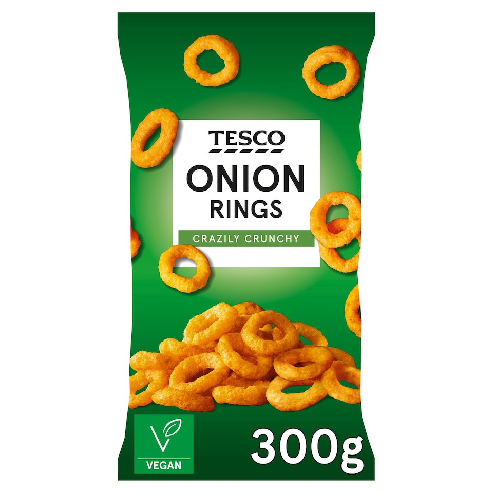 Tesco Onion Rings Snacks 300G