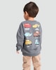 image 4 of Disney Cars Cotton Rich Race Ready Print Sweatshirt in Grey