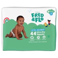 Fred & Flo Ultra Dry Nappies Size 4+ 44 Pack