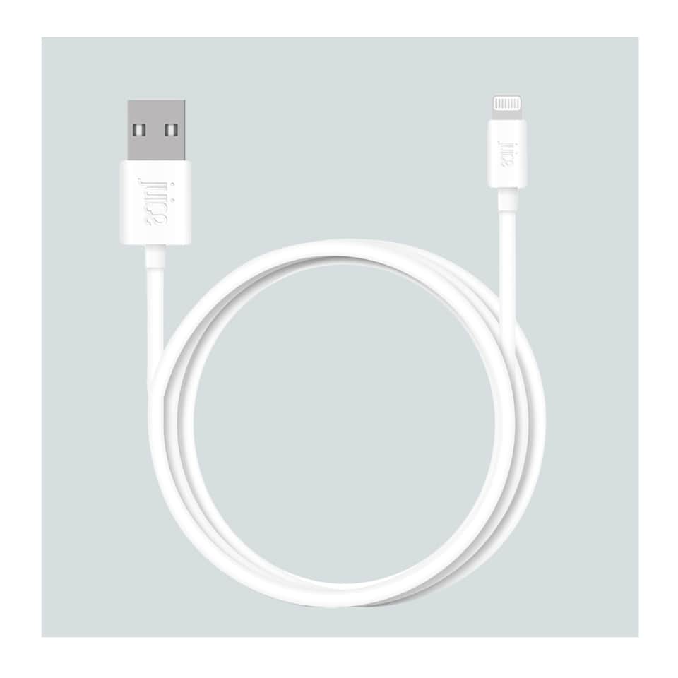JUICE XL USB TO APPLE LIGHTNING WHITE FAST CHARGE 2M