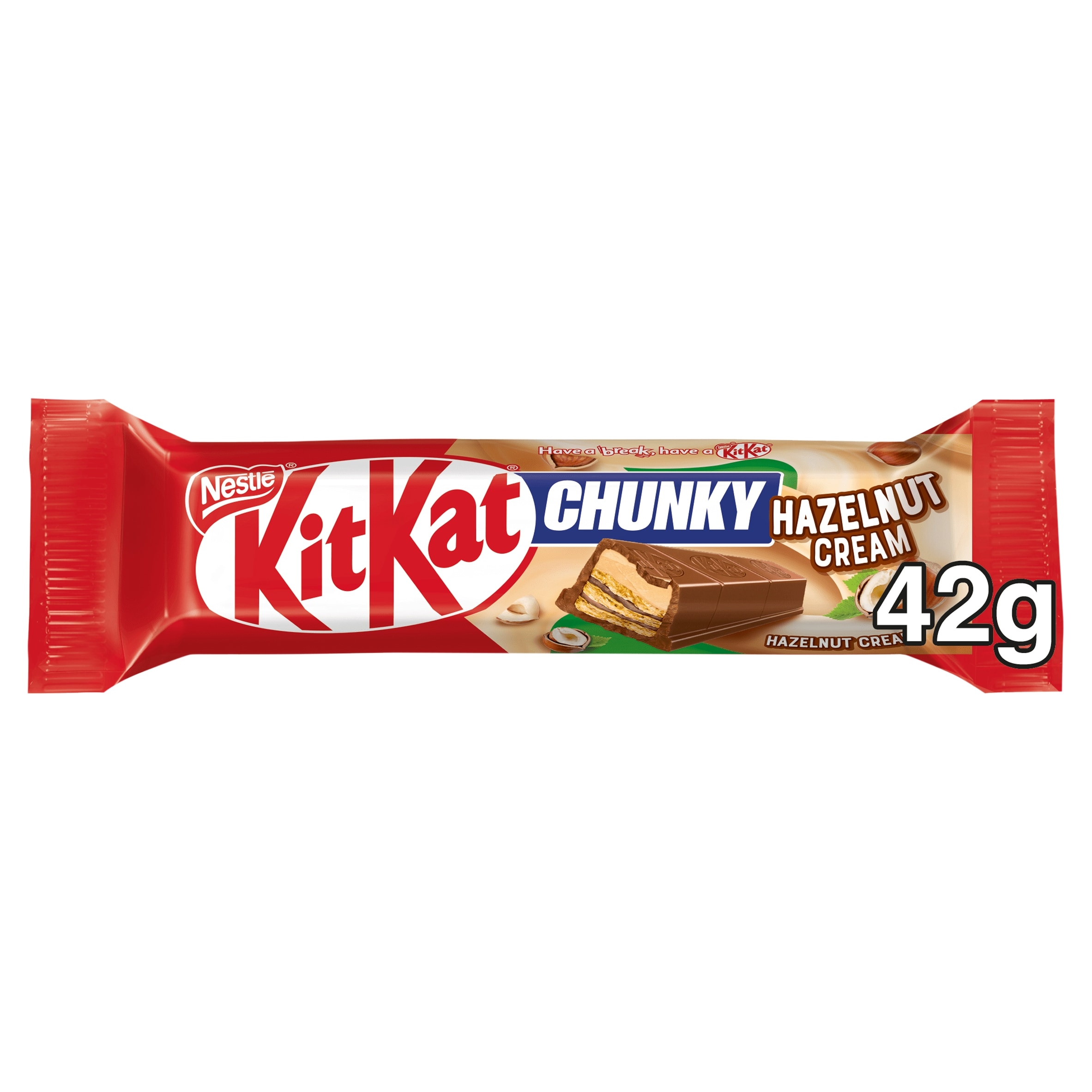 KitKat Chunky Hazelnut Cream 42g - Tesco Groceries