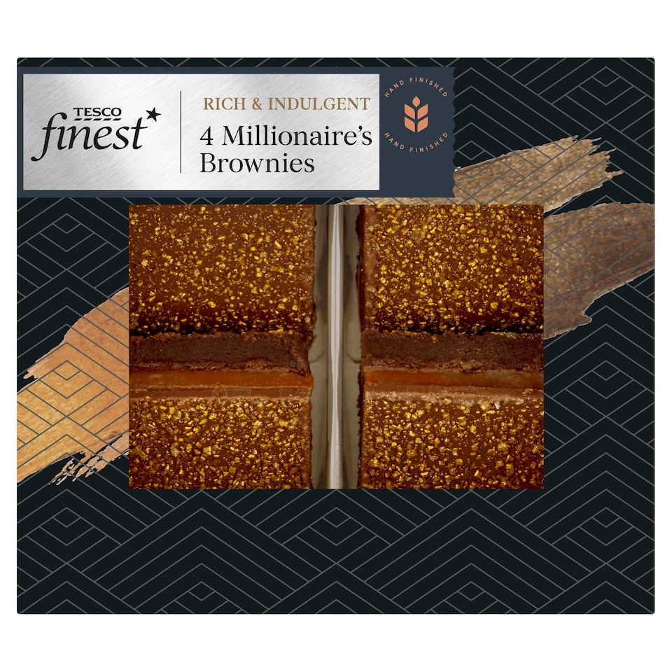 Tesco Finest Millionaires Brownies 4 Pack