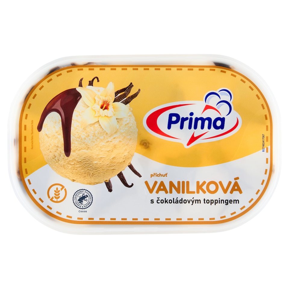 image 1 of Prima Vanilla Flavor with Chocolate Topping 900ml