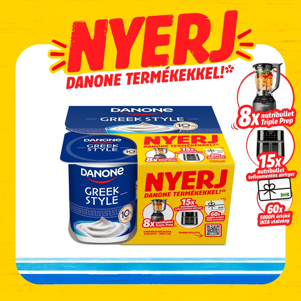 Danone Greek-Style Unflavoured Yogurt 4 x 140 g