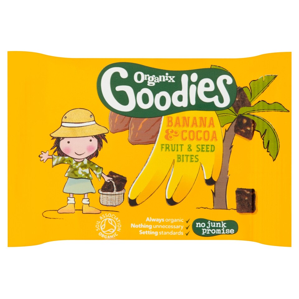 Organix Goodies Cocoa And Banana Fruit Bites 20G