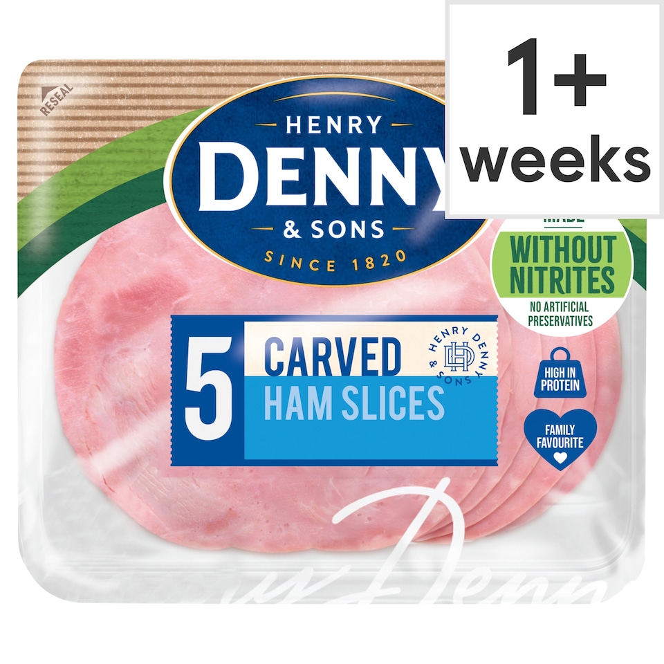 Denny Made Without Nitrites 5 Carved Ham Slices 80g