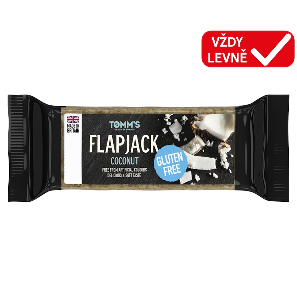Tomm's Flapjack Gluten Free coconut 100g
