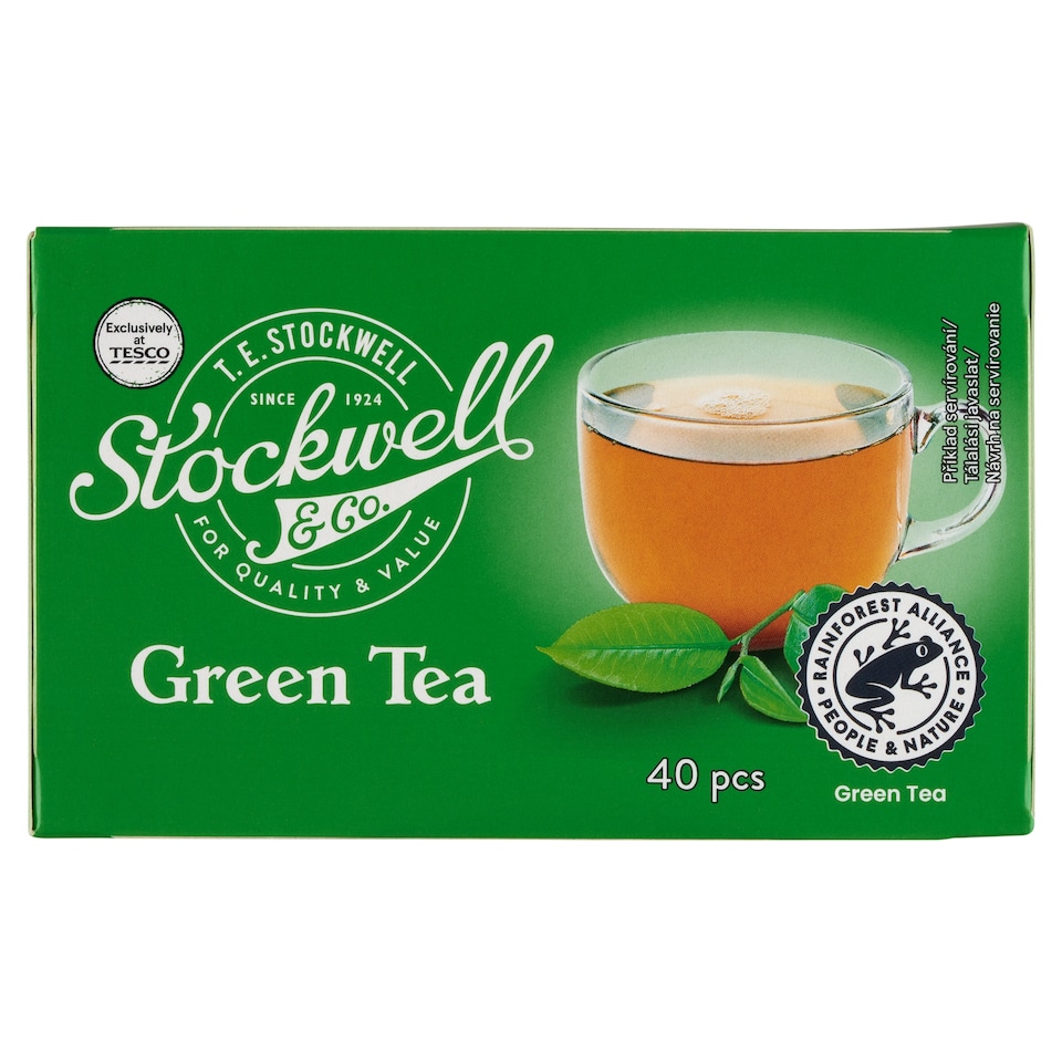Stockwell & Co. Filtered Green Tea 40 Tea Bags 70 g