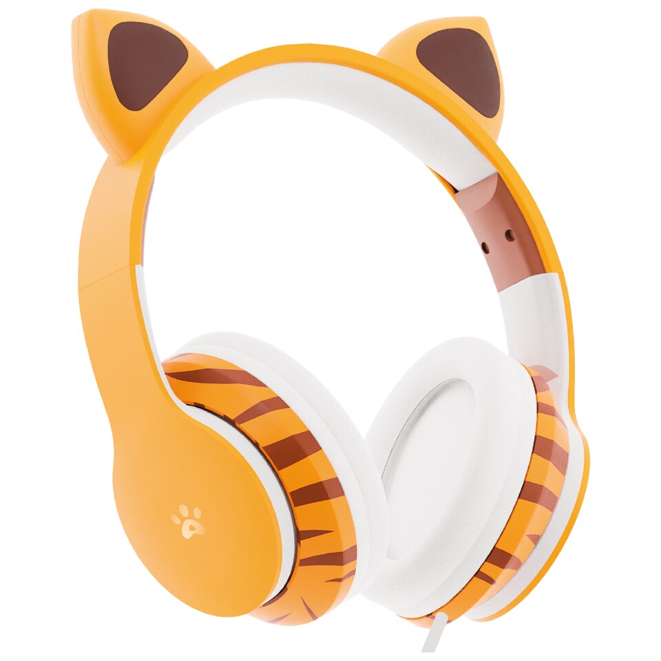 image 1 of JUICE ANIMALS TIGER KIDS WIRED HEADPHONES