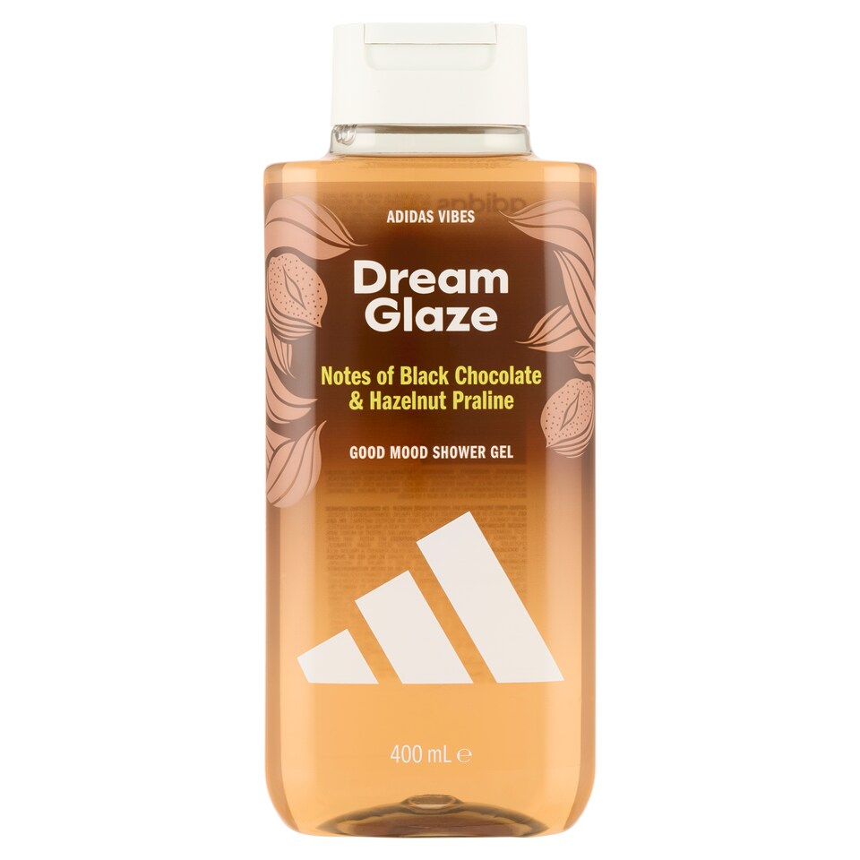 Adidas Dream Glaze nyugtató tusfürdő fekete csokoládé és mogyorós praliné jegyekkel 400 ml