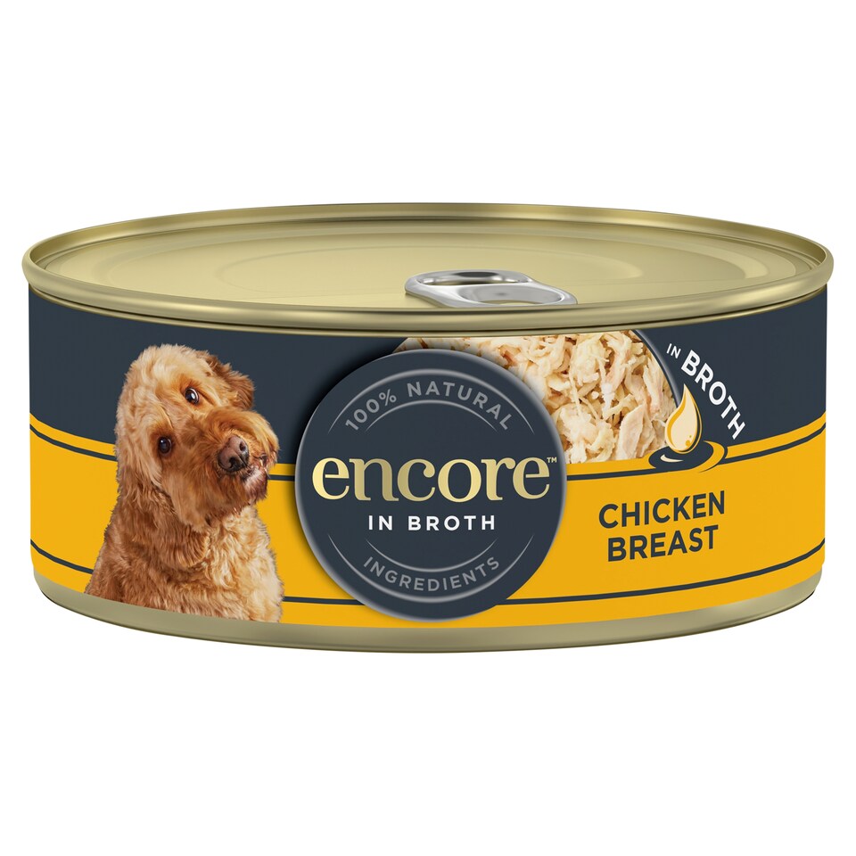 image 1 of Encore Natural Wet Dog Food Chicken Breast in Broth Tin 156g