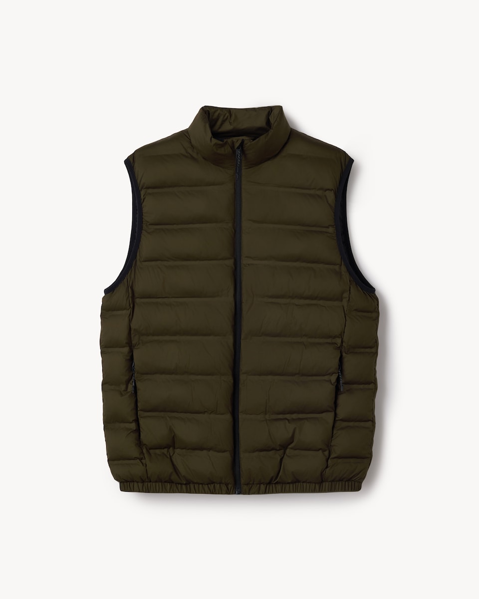 image 1 of F&F Active OUTDOOR Lightweight Warmth Thermal Gilet in Khaki